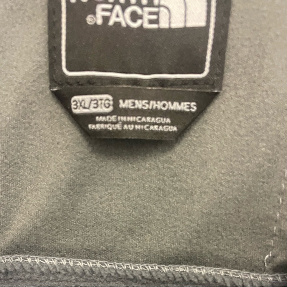 The North Face Men's Apex Barrier Gray Softshell Jacket with Orange Accents - Picture 4 of 4